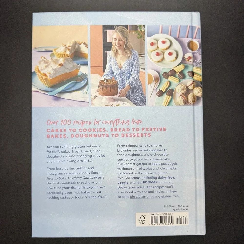 Gluten Free Baking Cookbook How To Make Anything Becky‎ Excell Recipes Unused